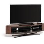 Techlink EL140DOSG Ellipse TV Stand for up to 70" TVs - Dark Oak/Satin Grey