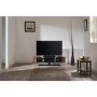 Techlink EL140DOSG Ellipse TV Stand for up to 70" TVs - Dark Oak/Satin Grey