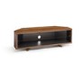 Techlink DL115WSG Dual Corner TV Stand for up to 55" TVs - Walnut