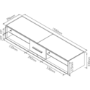 Techlink AA150WTB Arena White TV Stand