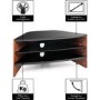 Techlink RV100W Riva Corner TV Stand for up to 50" TVs - Walnut