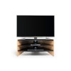Techlink RV100LO Riva Corner TV Stand for up to 50&quot; TVs - Light Oak