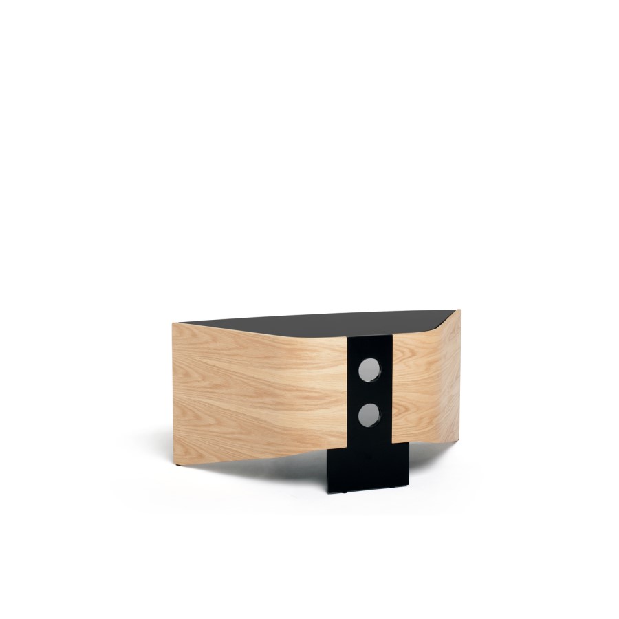 Techlink RV100LO Riva Corner TV Stand for up to 50" TVs - Light Oak