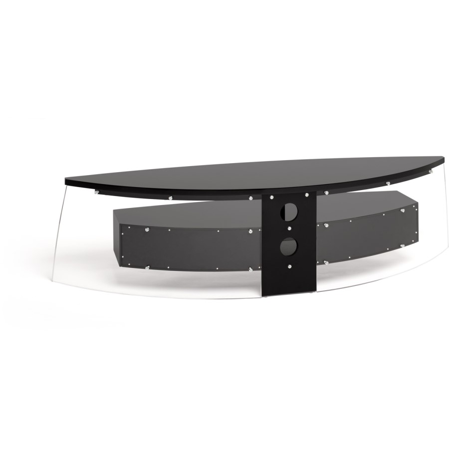 Techlink AC150BSG Air Curve Black TV Stand