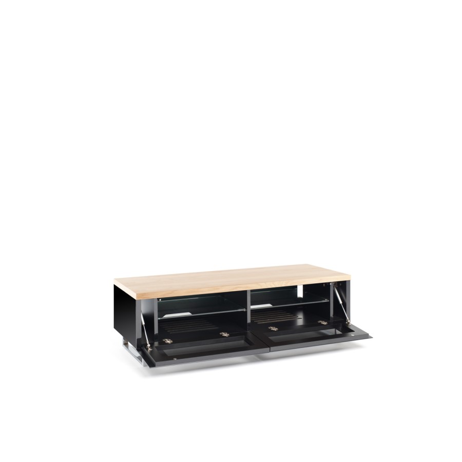 Techlink PM120LO Panorama Black/Light Oak TV Stand