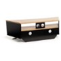 Techlink Prisma PR130SBLO TV Stand for up to 65" TVs - Black/Light Oak