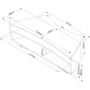 Techlink Prisma PR130SBLO TV Stand for up to 65" TVs - Black/Light Oak