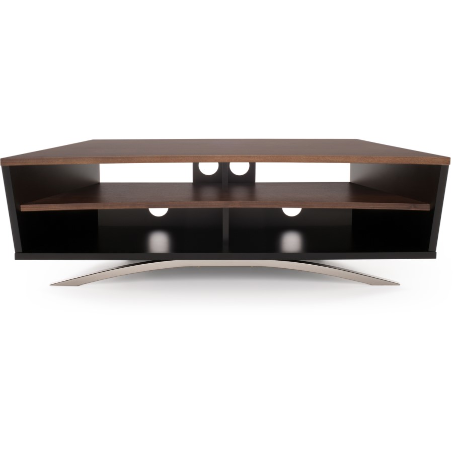 Techlink PR130SBW Prisma TV Stand for up to 65" TVs - Black/Walnut