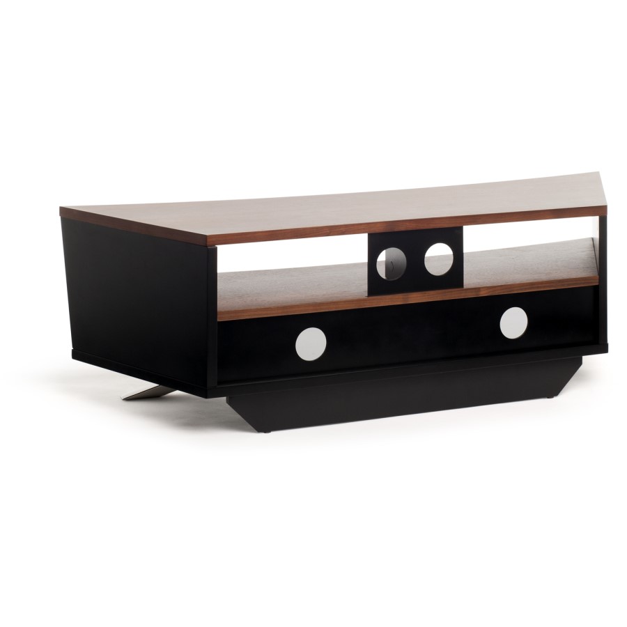 Techlink PR130SBW Prisma TV Stand for up to 65" TVs - Black/Walnut