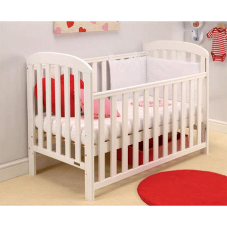 East Coast Anna Dropside Cot in White