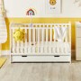 Ickle Bubba Classic White Cot Bed and Under Drawer - Coleby