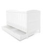 Ickle Bubba Classic White Cot Bed and Under Drawer - Coleby