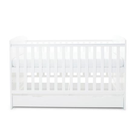Ickle Bubba Classic White Cot Bed and Under Drawer - Coleby