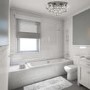 LED Light with Chrome Crystals & Flush Fitting - Hanna