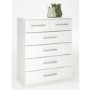 GRADE A2 - Washington 4+2 White Chest of Drawers