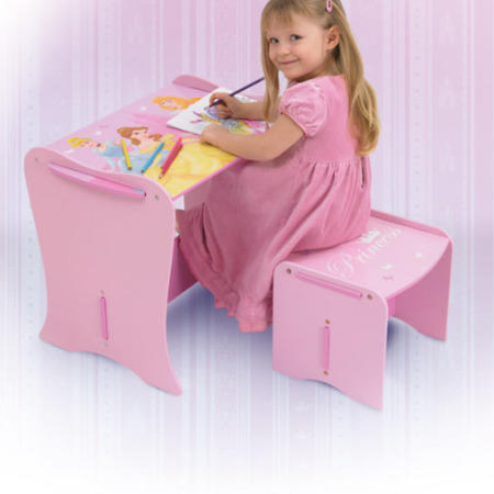 Worlds Apart Disney Princess Desk and Stool