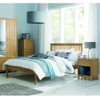 Bentley Designs Atlanta Solid Oak Double Bed Bentley Designs Atlanta Solid Oak Double Bed
