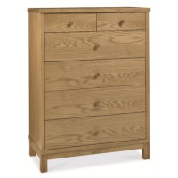 Bentley Designs Atlanta 4+2 Drawer Chest In Oak 