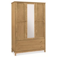Bentley Designs Atlanta Triple Wardrobe In Oak 
