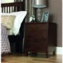 Bentley Designs 3 Drawer Atlanta Bedside Table In Dark 