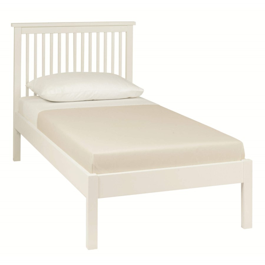 Bentley Designs Atlanta Single Bedframe In White 