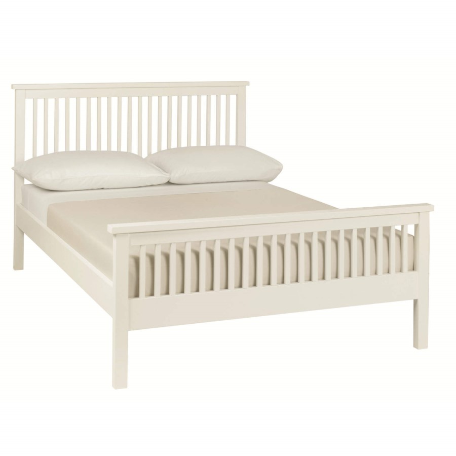Bentley Designs Atlanta 122cm Bedstead With High Footend In White 