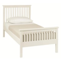 GRADE A2 - Bentley Designs Atlanta Single Bed in White