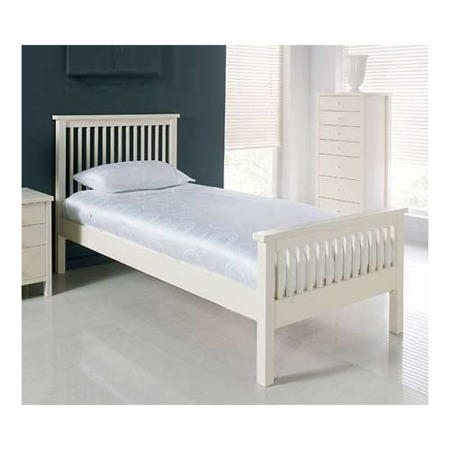 GRADE A2 - Bentley Designs Atlanta Single Bed in White