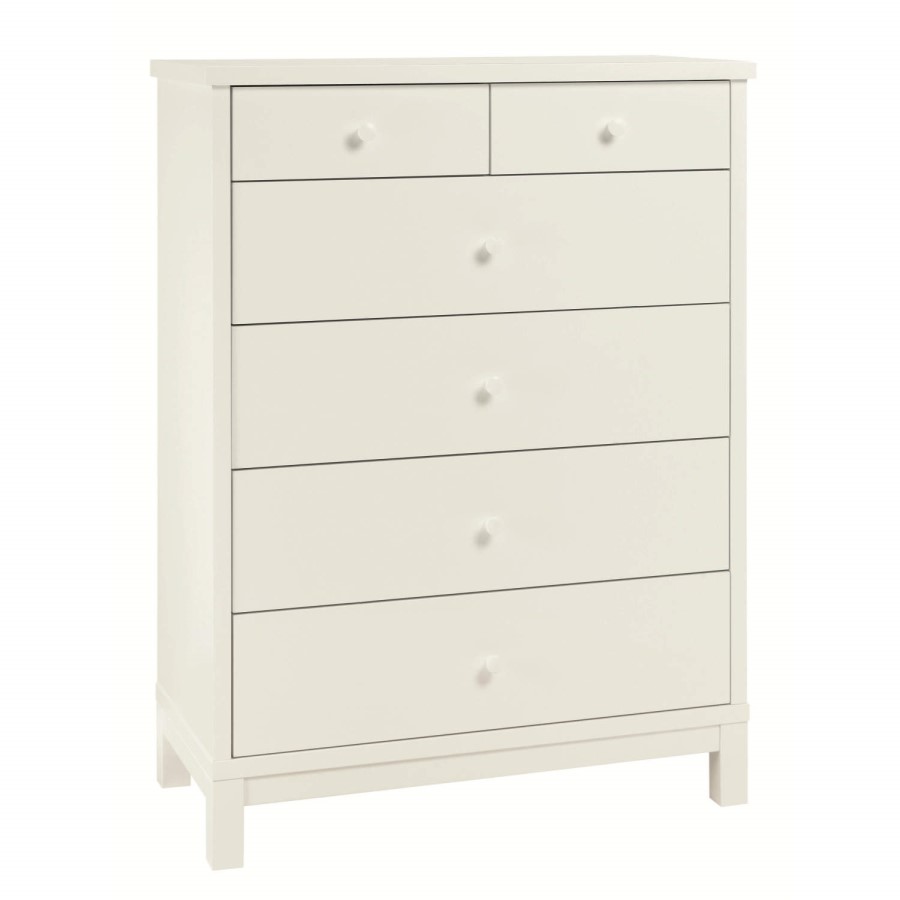 Bentley Designs Atlanta 4+2 Chest of Drawers In White 