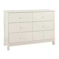 Bentley Designs Atlanta 6 Drawer Wide Chest In White 