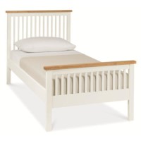 Bentley Designs Atlanta Single Bed in White and Oak 