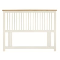 Bentley Designs Atlanta 135cm Double Headboard In White and Oak 