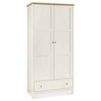 Bentley Designs Atlanta Double Wardrobe In White and Oak 