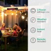 electriQ Wall Mounted Electric Patio Heater - 2kW with Remote Control &amp; Tilt Setting