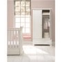 Nursery Wardrobe with Drawer and Shelf in White - Montreal - East Coast