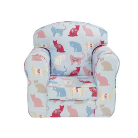 Just4Kidz Loose Cover Armchair in Kitty Kat
