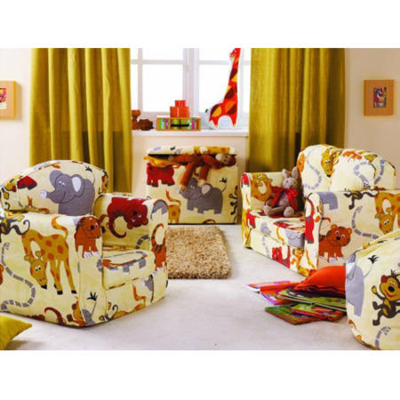 Just4Kidz Loose Cover Sofa in Rose Natural