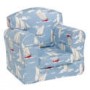 Just4Kidz Loose Cover Sofa in Sail Boats