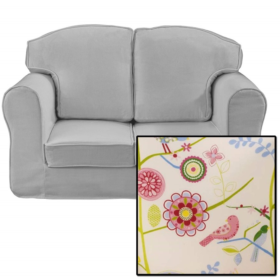 Just4Kidz Loose Cover Sofa in Song Bird