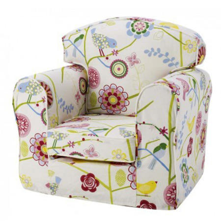 Just4Kidz Loose Cover Sofa in Song Bird