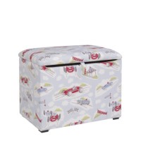 Just4Kidz Toy Box in Classic Racing Cars