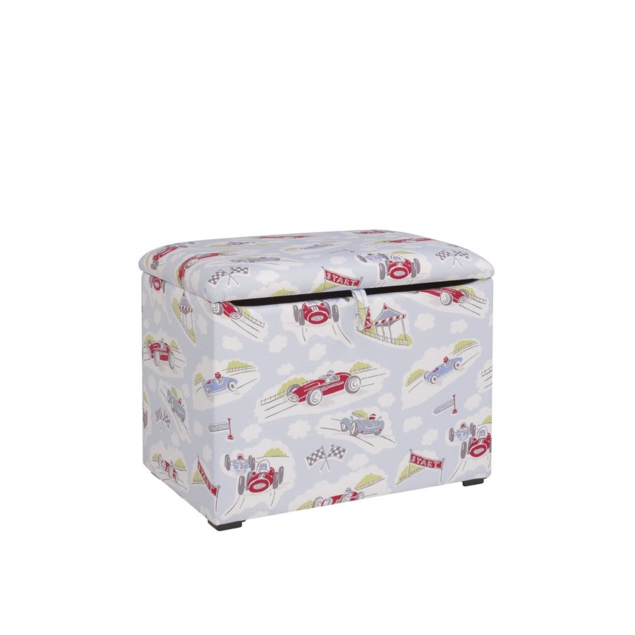Just4Kidz Toy Box in Classic Racing Cars