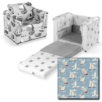 Just4Kidz Chair Bed in Sail Boats