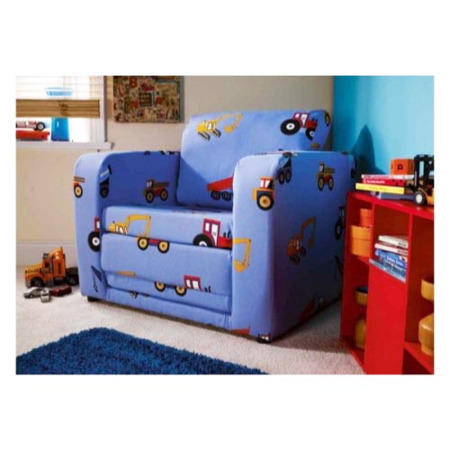 Just4Kidz Chair Bed in Patchwork Elephants