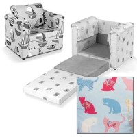 Just4Kidz Chair Bed in Kitty Kat