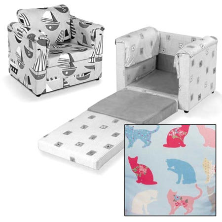 Just4Kidz Chair Bed in Kitty Kat