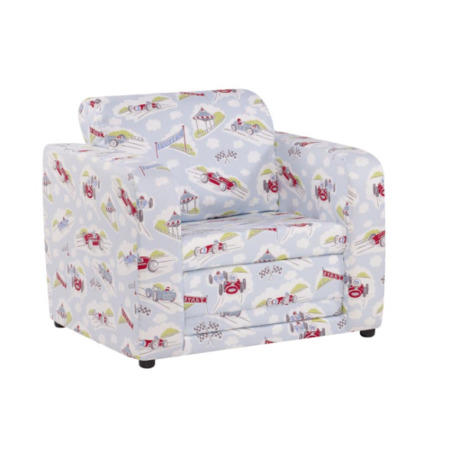 Just4Kidz Chair Bed in Classic Racing Cars