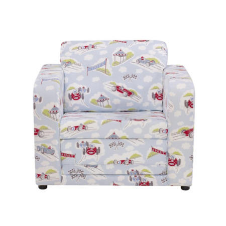 Just4Kidz Chair Bed in Classic Racing Cars