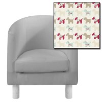Just4Kidz Tub Chair in Scottie Dogs