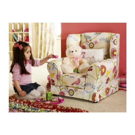 Just4Kidz Wing Chair in Tea For Two